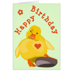 Cute Duck Birthday Card