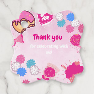 Cute Duck Birthday Favor Tag