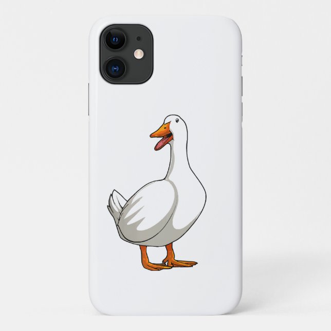 Cute Duck Design Men Waterfowl Bird Pet Duck Lover Case-Mate iPhone Case (Back)