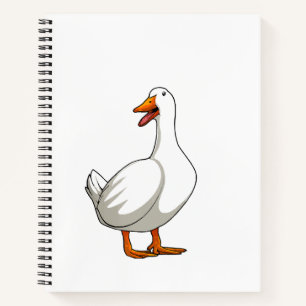 Cute Duck Design Men Waterfowl Bird Pet Duck Lover Notebook