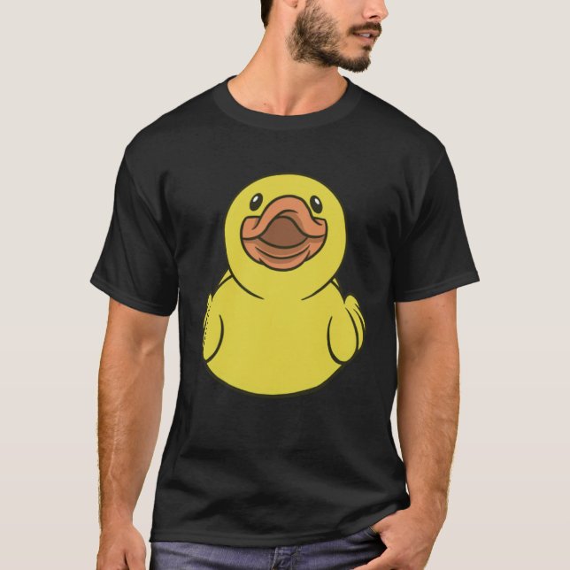Cute Duck Ducklings Rubber Duck T-Shirt (Front)