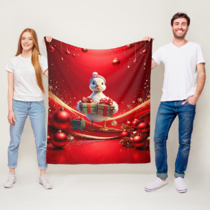 Cute Duck Fleece Blanket