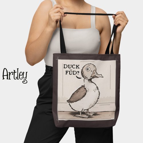 Cute Duck Funny Duck Joke Tote Bag