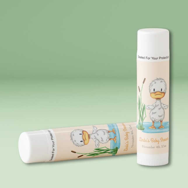 Cute Duck Gender Neutral Baby Shower  Lip Balm (Creator Uploaded)