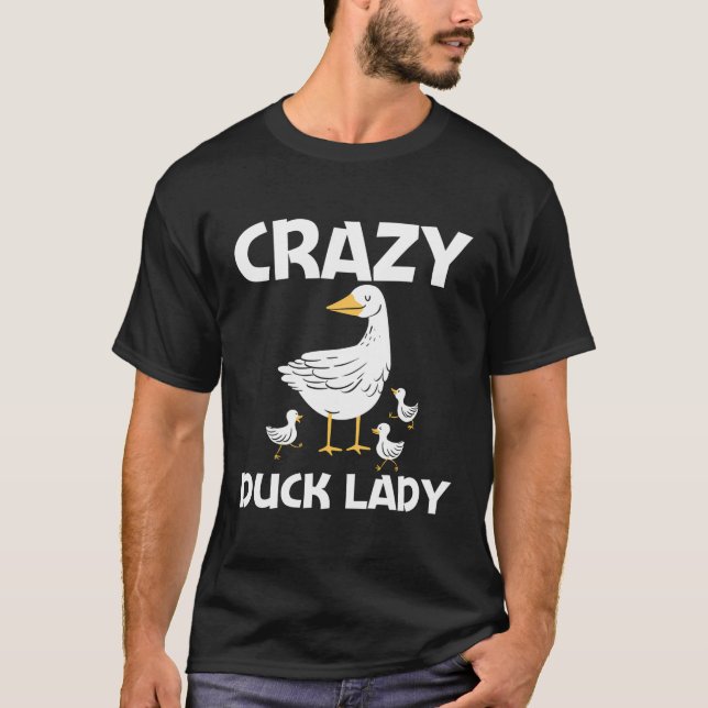 Cute Duck Gift For Women Mom Duckling Duck Waterfo T-Shirt (Front)