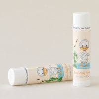 Cute Duck in Pond Gender Neutral Baby Shower  Lip Balm