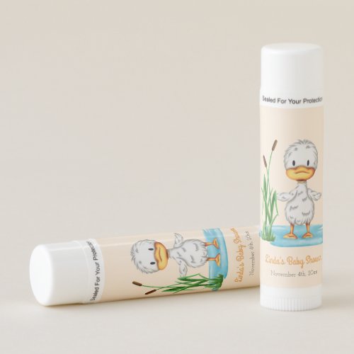 Cute Duck in Pond Gender Neutral Baby Shower  Lip Balm