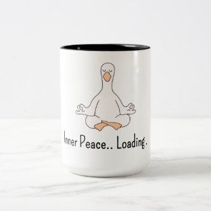 Cute Duck "Inner Peace Loading" Mug – Funny