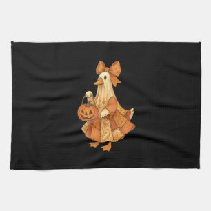 Cute Duck Patchwork Halloween Party Kitchen Towel