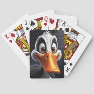 Cute duck. poker cards