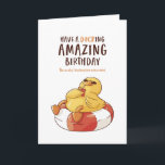 Cute Duck Pun Ducking Amazing Funny Birthday Card<br><div class="desc">Funny and cute birthday card for those who love puns and humor. Perfect way to wish your friends and family happy birthday.  Visit our store for more birthday card collection. You'll find something cool,  humorous and sometimes sarcastic birthday cards for your special someone.</div>