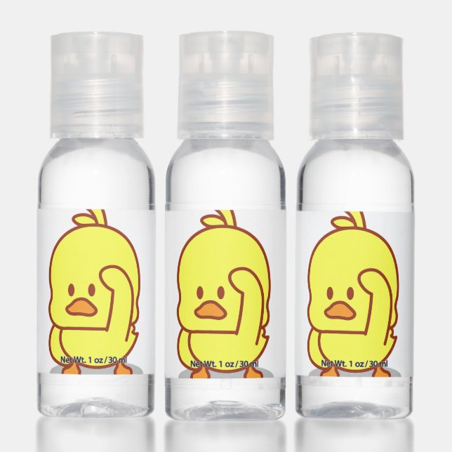 Cute Duck Rubber Duckling Animal Lover Gift Hand Sanitizer (Set)