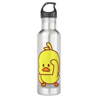 Cute Duck Rubber Duckling Animal Lover Gift Stainless Steel Water Bottle