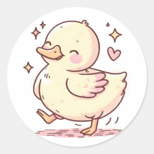 Cute Duck Sticker – Adorable Animal Design