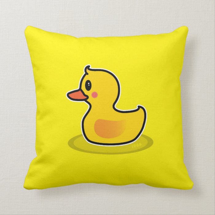 Cute Duck Swimming Cartoon Pillows