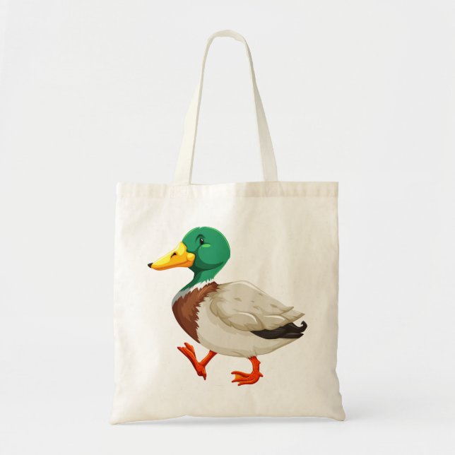 Cute duck tote bag (Front)