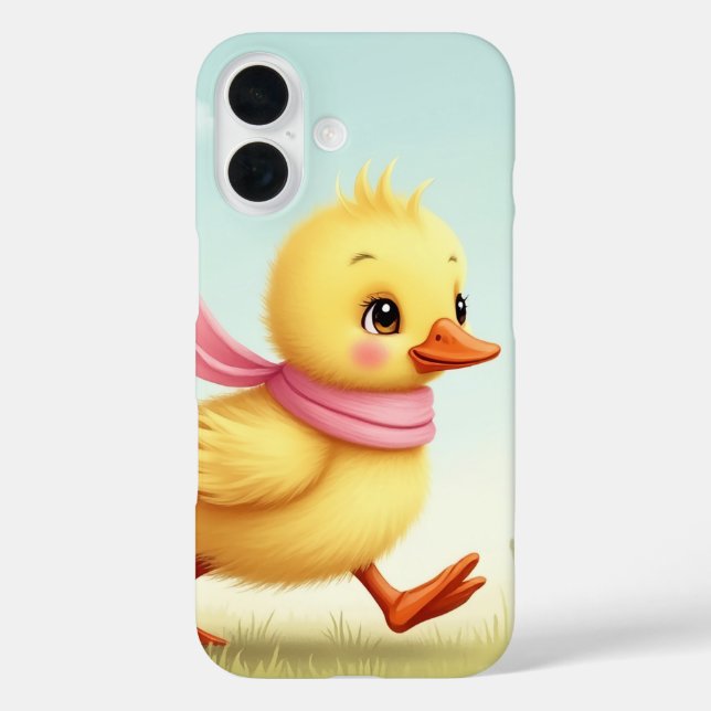 Cute Duck with Scarf iPhone / iPad case (Back)