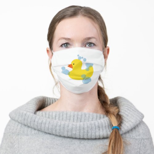Cute Duck with Soap Bubbles Face Mask