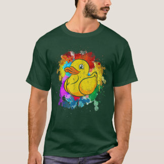 Cute Duckie Duckling Ducky Bath Toy Colorful Rubbe T-Shirt