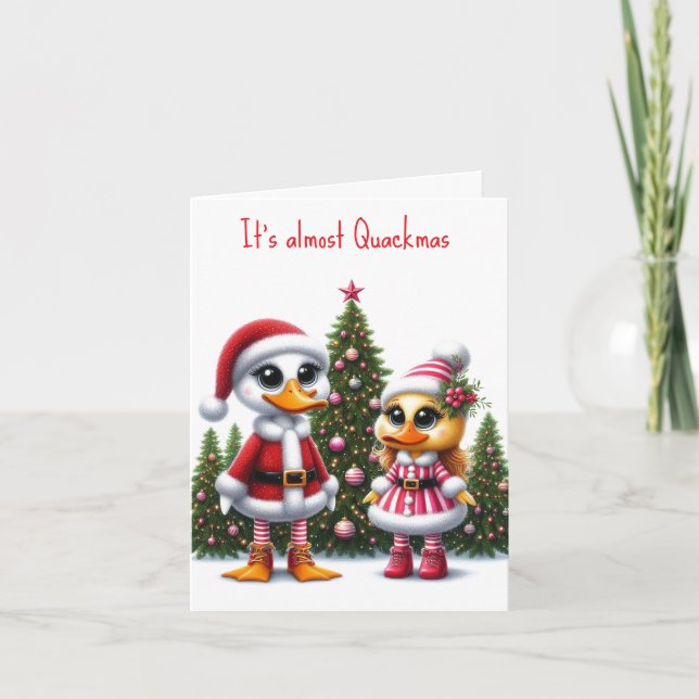 Cute Duckies Christmas Card (Front)
