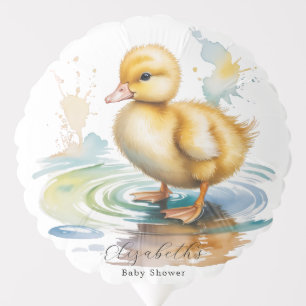 Cute Duckling Gender Neutral Baby Shower Balloon
