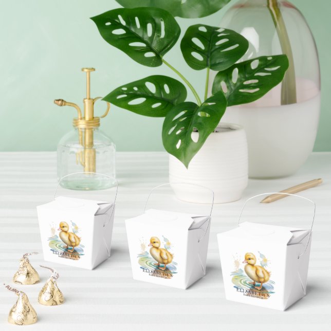 Cute Duckling Gender Neutral Baby Shower Favor Boxes (Multiple)