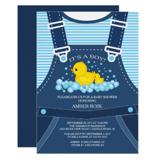 Cute Ducks Baby Shower Invitation
