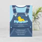 Cute Ducks Baby Shower Invitation (Standing Front)