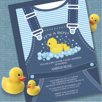 Cute Ducks Baby Shower Invitation by invitationstop at Zazzle