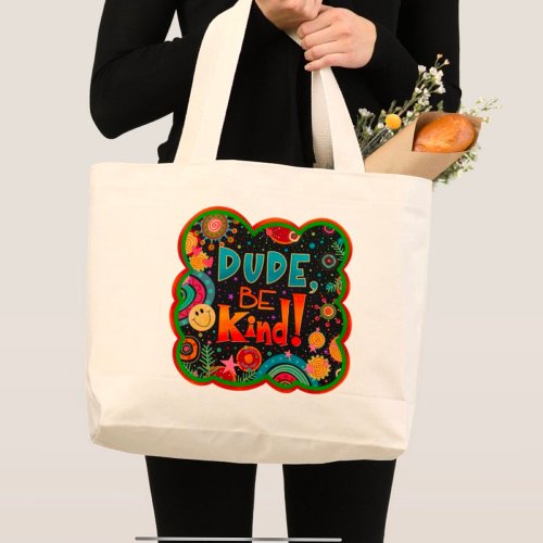 Cute Dude Be Kind Inspirivity Tote Bag