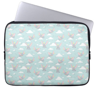 Cute Dumbo Blue Tribal Pattern Laptop Sleeve