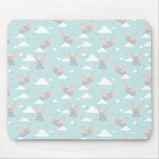 Cute Dumbo Blue Tribal Pattern Mouse Pad