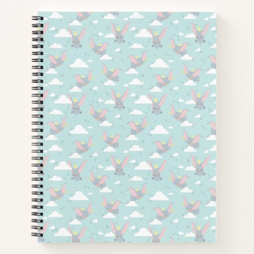 Cute Dumbo Blue Tribal Pattern Notebook