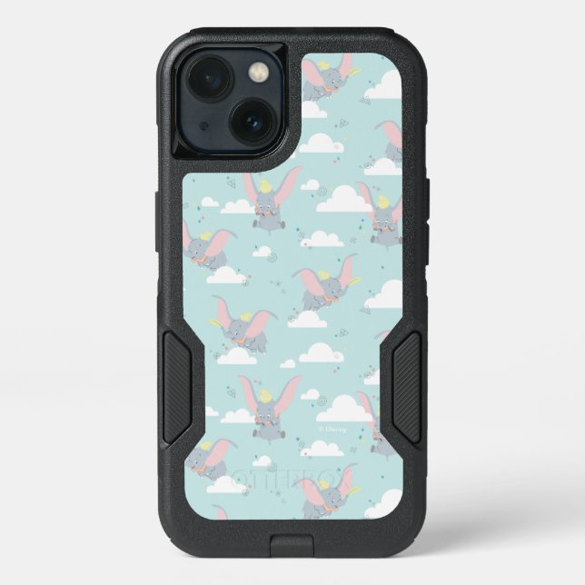 Cute Dumbo Blue Tribal Pattern Otterbox iPhone Case (Back)