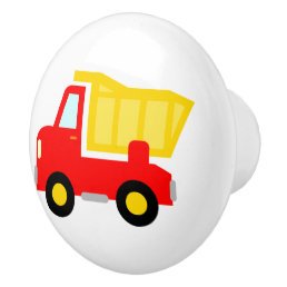 Cute dump truck nursery door and drawer pull knobs