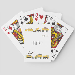 Cute Dump Trucks Construction Trucks  Poker Cards
