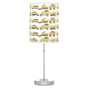 Cute Dump Trucks Construction Trucks Table Lamp