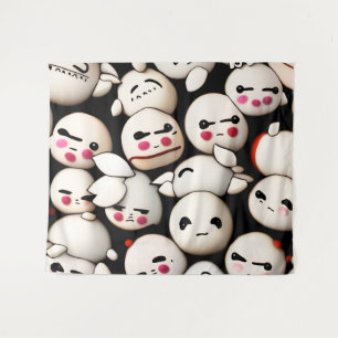 Cute Dumplings Tapestry