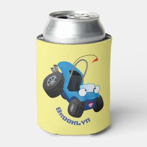 Cute dune buggy off road vehicle cartoon  can cooler