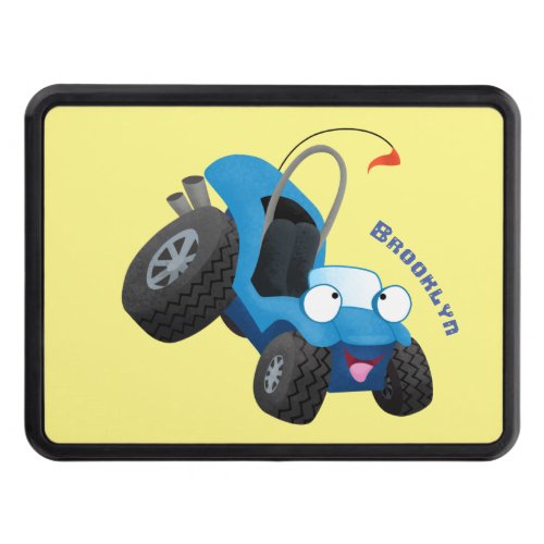 Cute dune buggy off road vehicle cartoon hitch cover
