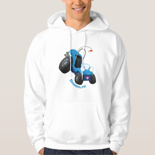 Cute dune buggy off road vehicle cartoon hoodie