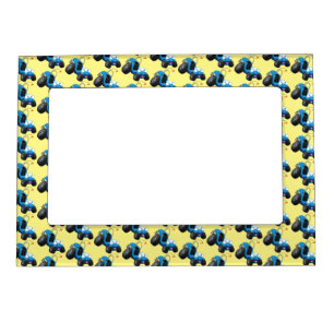 Cute dune buggy off road vehicle cartoon magnetic frame