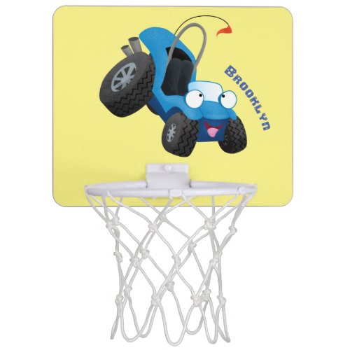 Cute dune buggy off road vehicle cartoon  mini basketball hoop