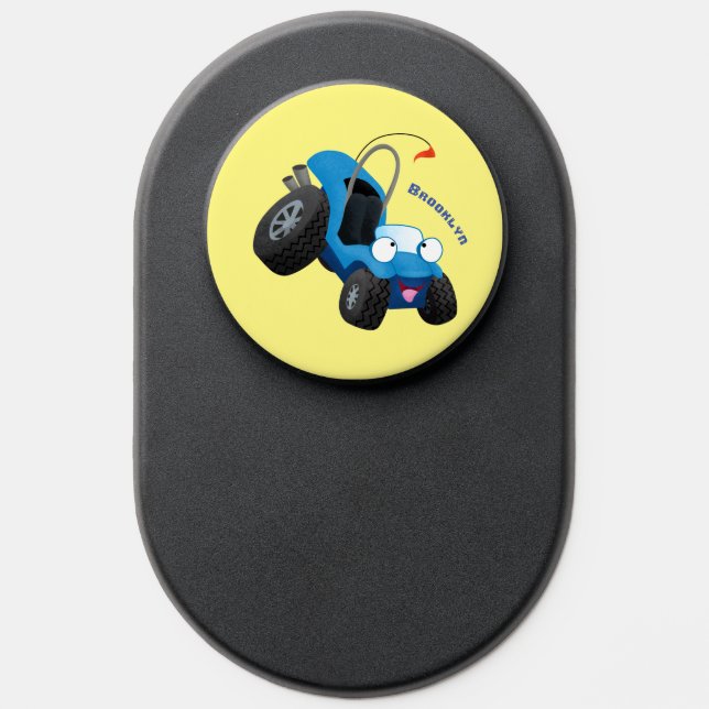 Cute dune buggy off road vehicle cartoon PopSocket (Popsocket)