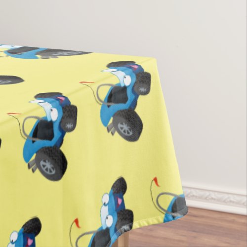 Cute dune buggy off road vehicle cartoon tablecloth
