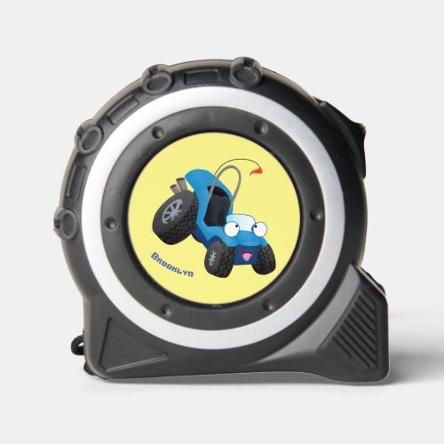 Cute dune buggy off road vehicle cartoon tape measure