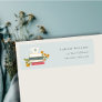 Cute Dusky Stacked Storybooks Floral Address Label