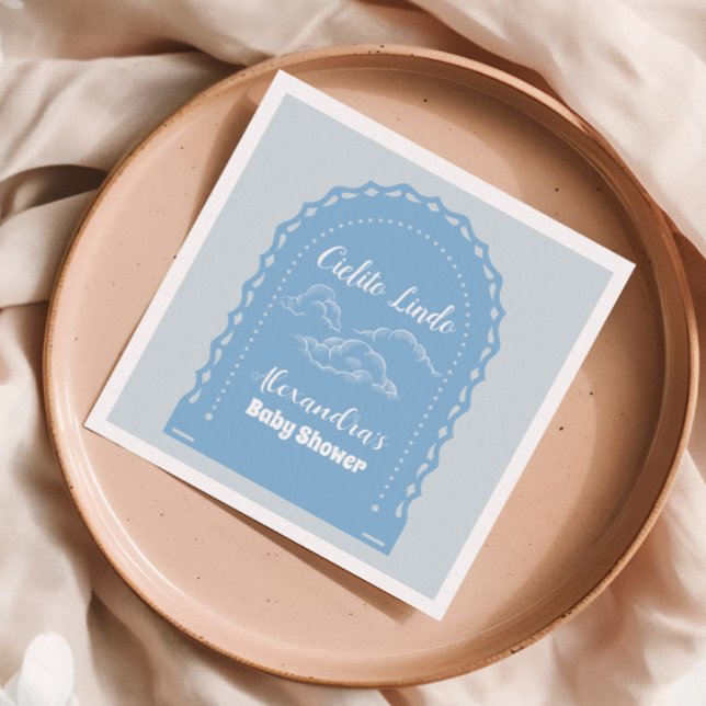 Cute Dusty Blue Cielito Lindo  Napkins (Creator Uploaded)