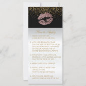 Cute Dusty Rose Glitter Lip Instructions (Front)