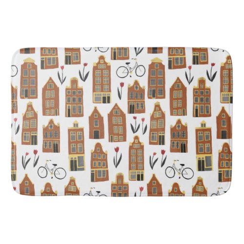 Cute Dutch Houses _ Amsterdam canal house Bath Mat